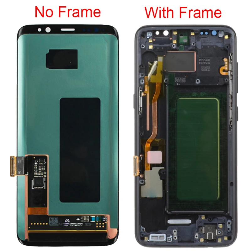 Оригинальный ЖК дисплей S8 Plus для Samsung Galaxy с рамкой G950FD G955F экран сенсорная панель в