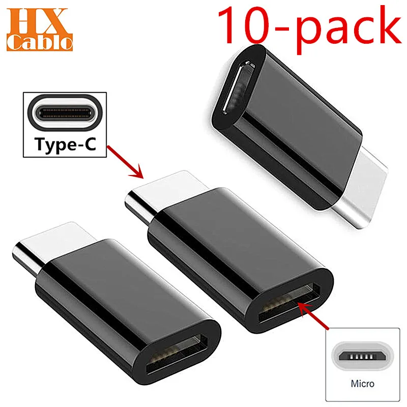 10 шт. адаптер Type C для Micro USB Xiaomi mi 8 a1 5x5 6 xiaomi pad 2 3 4 Samsung S8 S9 Sony Xperia L2 / XA2 Ultra|Зарядные