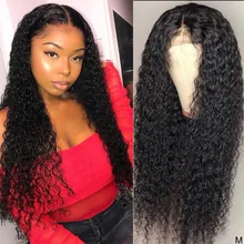 Вьющиеся человеческие волосы парик 13x4 13x6 прозрачный кружевной парик Maxine Remy Вьющиеся парики на кружеве для черных женщин 150 плотность средний коэффициент