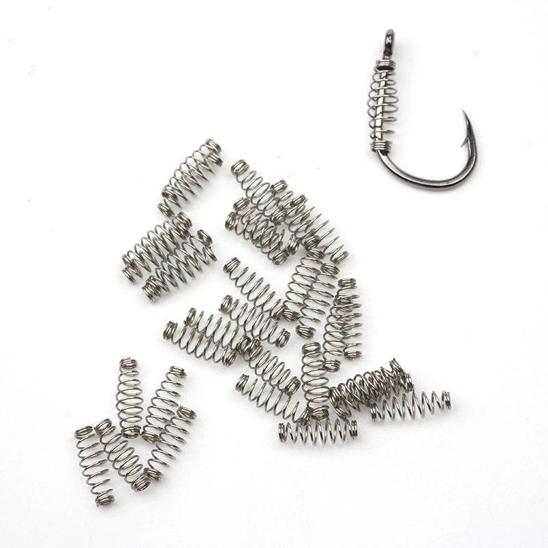 Rompin 100pcs/lot Spring Fishing Hooks Barbed Swivel Jig Carp Hook Single Circle Fishhook Fly Fishing Accessories Carp Tackle Rompin 100pcs/lot Spring Fishing Hooks Barbed Swivel Jig Carp Hook Single Circle Fishhook Fly Fishing Accessories Carp Tackle
