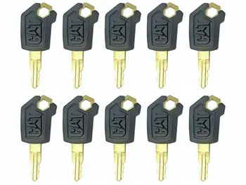 

10x Equipment Excavator Ignition Loader Dozer Key fit for Caterpillar CAT 5P8500