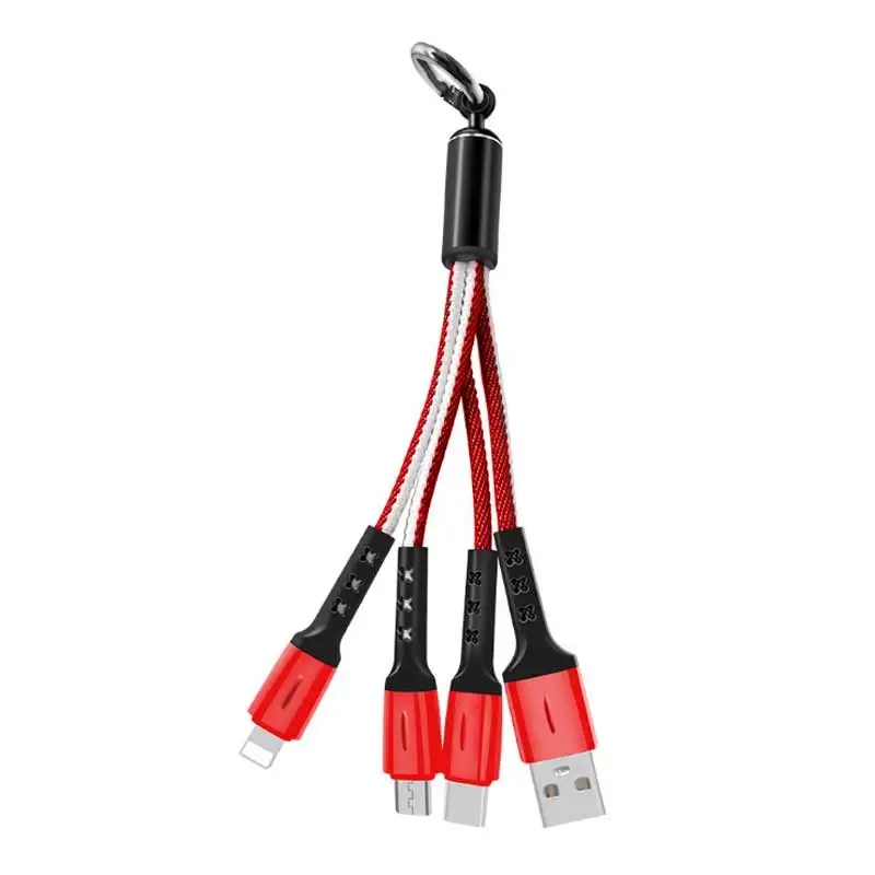 Micro usb зарядный кабель для samsung huawei type c usb кабель для oppo huawei p30 mate20 короткий мульти брелок Быстрая зарядка шнур