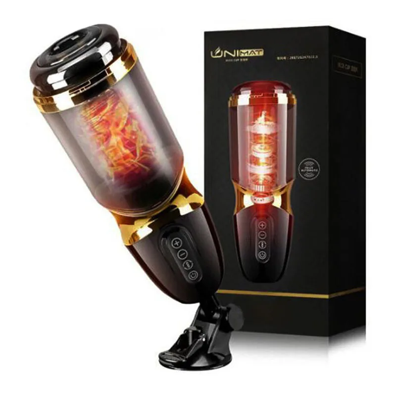 Piston Hands Free Vibrator For Men Masturbator Cup Retractable Male Automatic Silicone Vaginal Pussy Adult Sex Toys Man Gay | Красота и