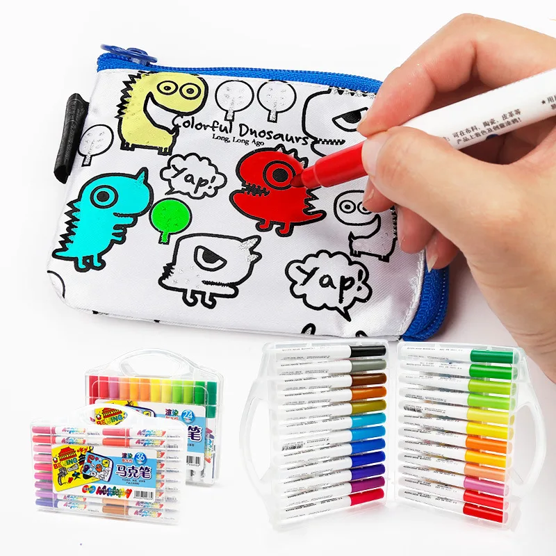 

Melon Boy Marker Package 24 Color 36 Fine Art Line Drawing Pen Children Hand-Painted Design Painted Crayon Marking Pen