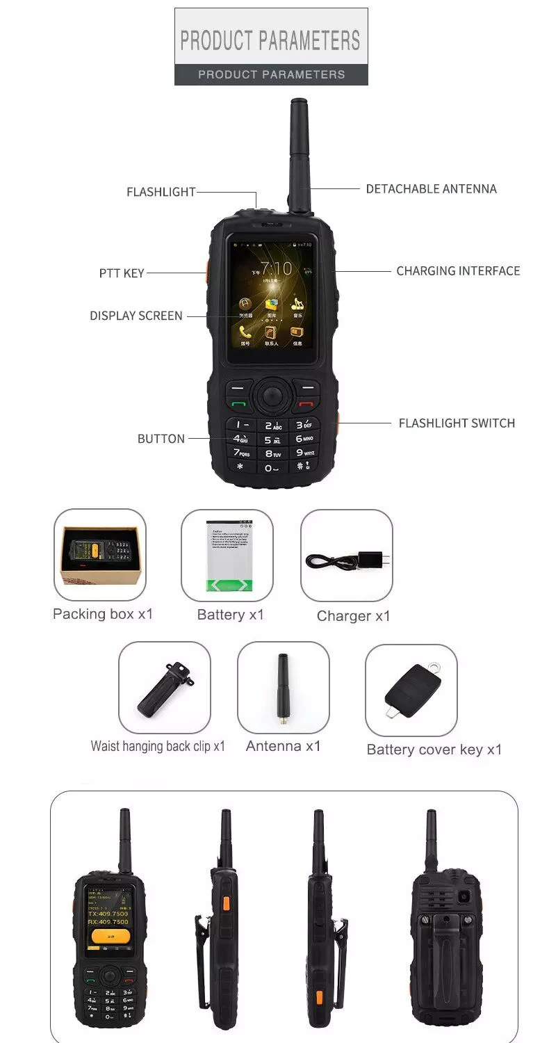 A17 мобильный телефон Zello Walkie talkie IP67 Водонепроницаемый MT6572 Android смартфон 2G/3g Dual SIM Русская клавиатура