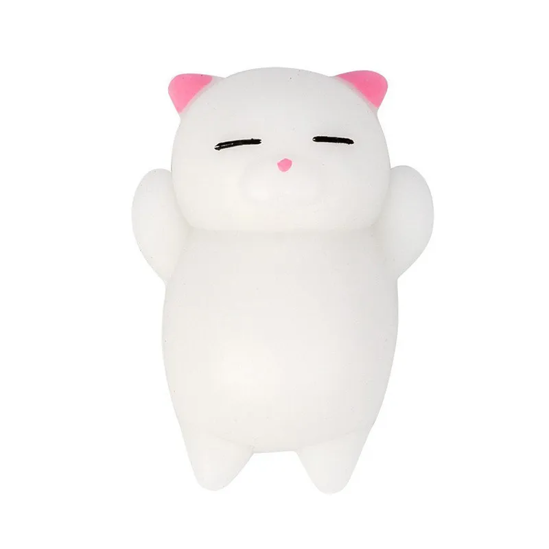 Pink Ear Kitten Мини мягкая игрушка котенок игрушки антистресс шар сжимает Mochi поднимающаяся игрушка Abreact мягкая липкая мягкая игрушка для снятия стресса игрушка забавный подарок - Цвет: Pink Ear Kitten