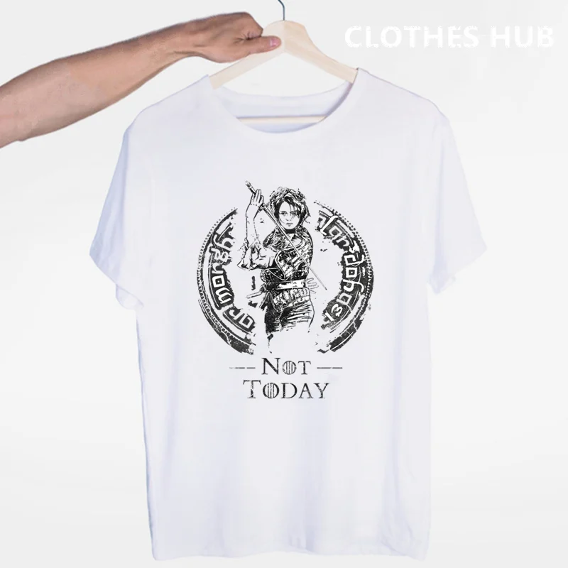 Dracarys Игра престолов Arya Stark Not Today футболка с круглым вырезом и короткими рукавами Летняя Повседневная модная футболка унисекс для мужчин и женщин