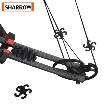 

12pcs Bow String Stabilizer Compound Archery Bow String Rubber Muffler Bowstring Stabilizer Shooting with Bow Shock Absorber C
