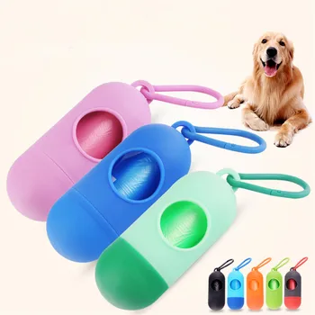 

Portable Pet Cat Dog Poop Bag Dispenser Waste Garbage Storage Box Practical Poop Bags Set Pets Cat Dogs Trash Cleaning Supplies