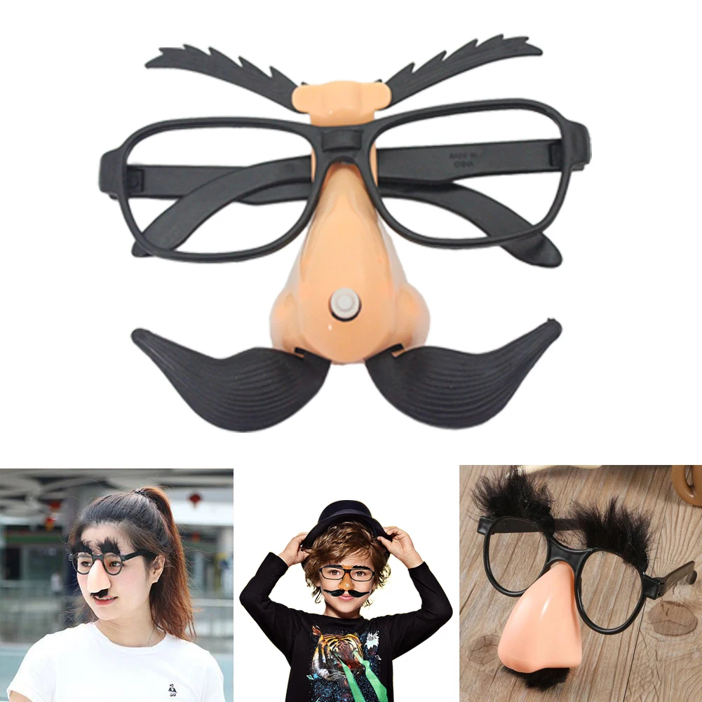 glasses with big nose and mustache