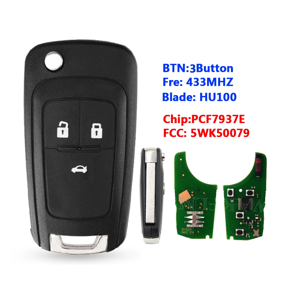 XNRKEY 3-кнопочный пульт дистанционного управления для Opel Valeo 46 Vauxhall Astra H Insignia J Vectra C