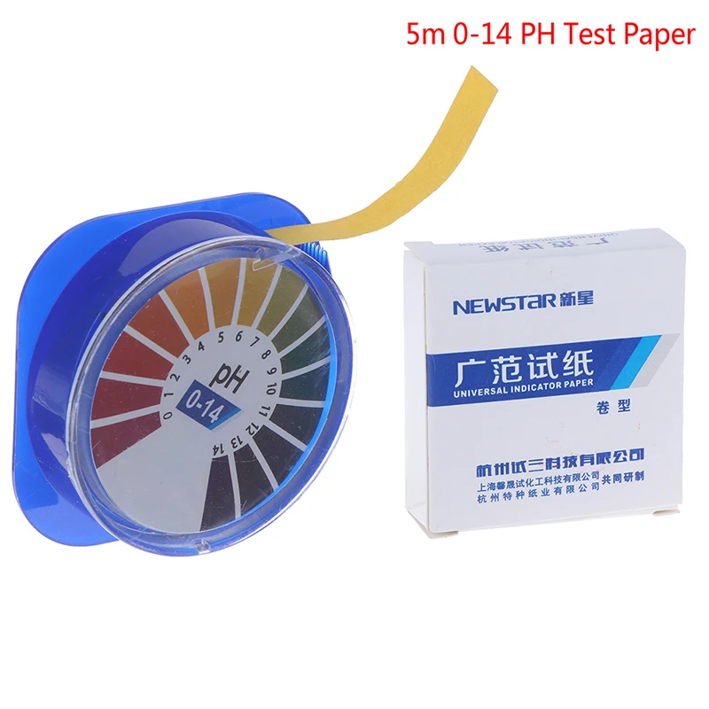 5m 0-14 PH Alkaline Acid Indicator Meter Test Paper Roll For Water Urine Saliva Soil Litmus Accurate Testing Measuring Mayitr |