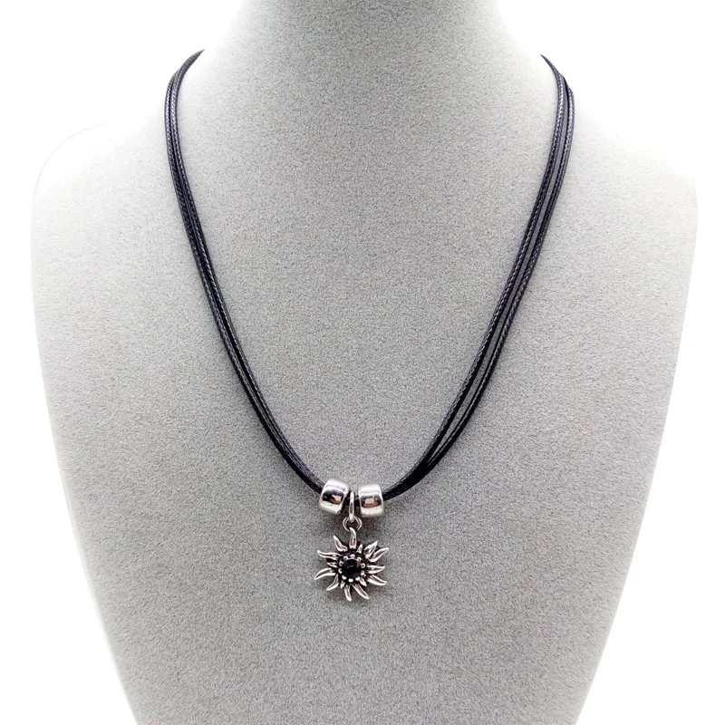Женское винтажное ожерелье Edelweiss простое колье чокер на веревочной цепочке с