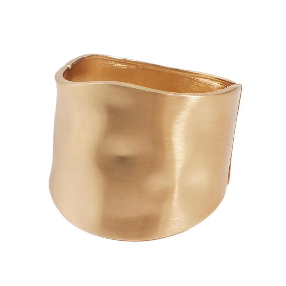 Bangle Bracelet Punk Alloy Matte Finish Big Cuff Bangles For Women Statement Irregularly Designed Bangles Bracelet Party Fashion Jewelry