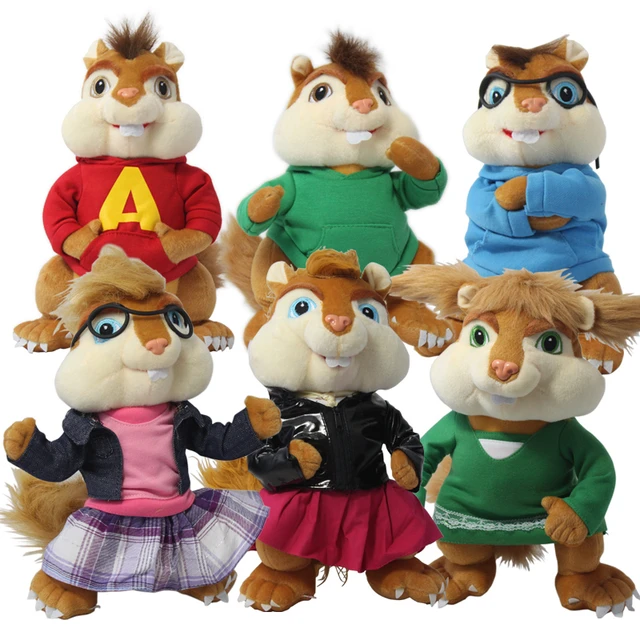 Candice guo! cute Plush toy Alvin and the Chipmunks the couple