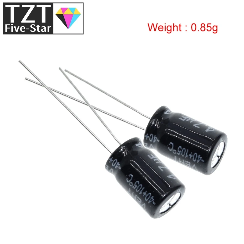 TZT 10/30 Stück Hochwertiger 400V4.7UF 8*12mm 4.7UF 400V 8*12 Elektrolytkondensator – Detail 1