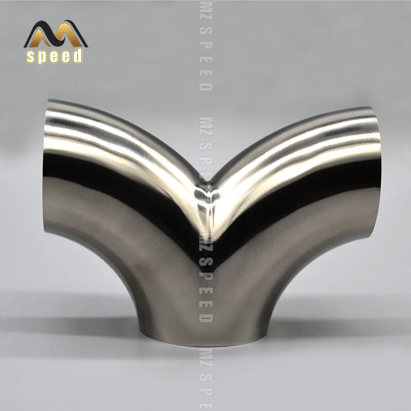 Exhaust Pipe 304 stainless steel sub-interface sub-two transfer accessories universal welding exhaust pipe noise eliminator