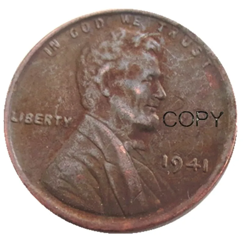 США один цент 1941 P/D/S копия монет - Цвет: 1941