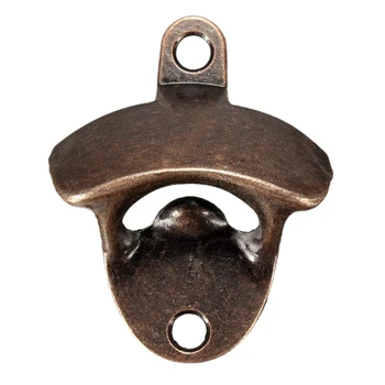 

5X retro beer bottle opener wall-mounted red bronze soda beer wine bottle opener with screw bar kitchen home deck terrace
