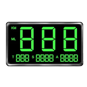 

Bike Electronics Universal Motorcycles Digital Overspeed Warning System Display Truck GPS Speedometer Car HUD Alarm Large Screen