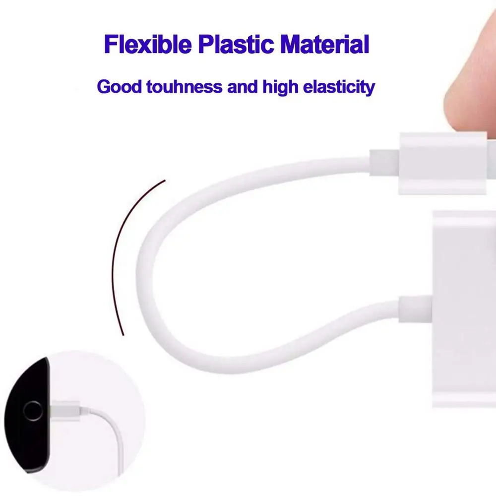 100pcs 3 5mm Jack Headphone Adapter for iphone iOS 10 2 11 for Lighting Plug Music Audio Earphone for iPhone Lightning Converter