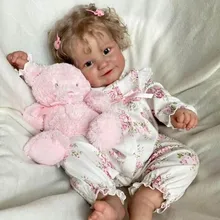 

New 24inch 60CM Reborn Baby Maddie Princess Toddler Doll Lifelike Cute Babies Soft Full silicone Body Silicone Dolls Toys Gifts