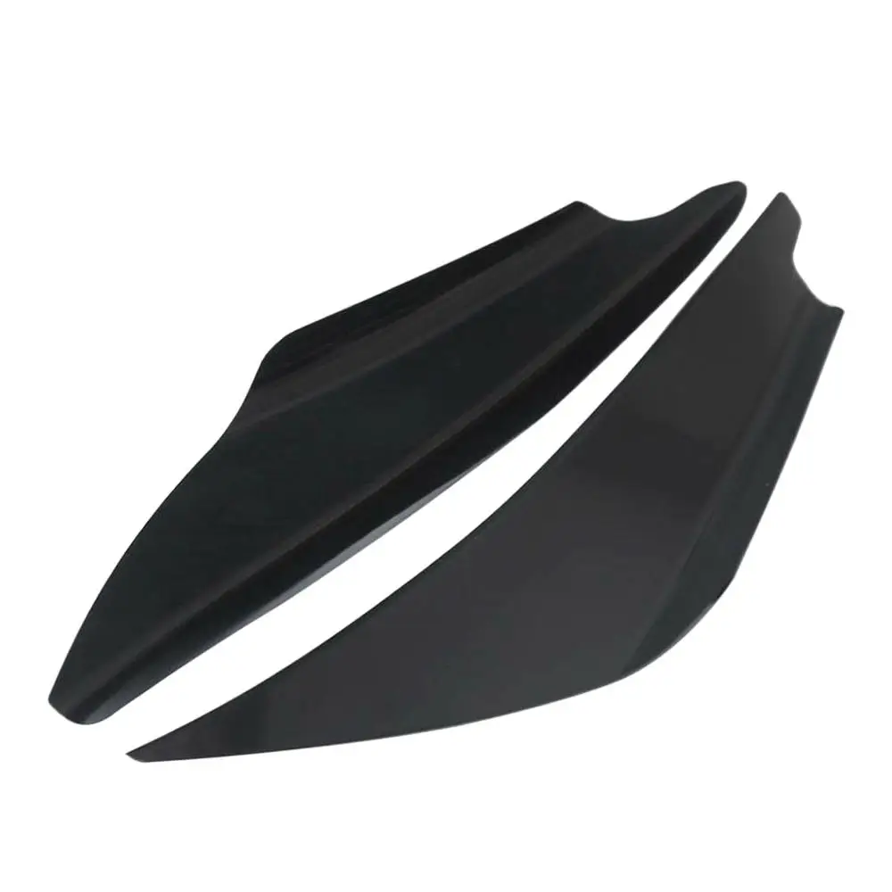 Universal spoiler Car front Rear Bumper Side Canards Splitter Fins Black Front Bumper Car Spoilers Anti-collision Guard car bumper spoiler car side spoiler