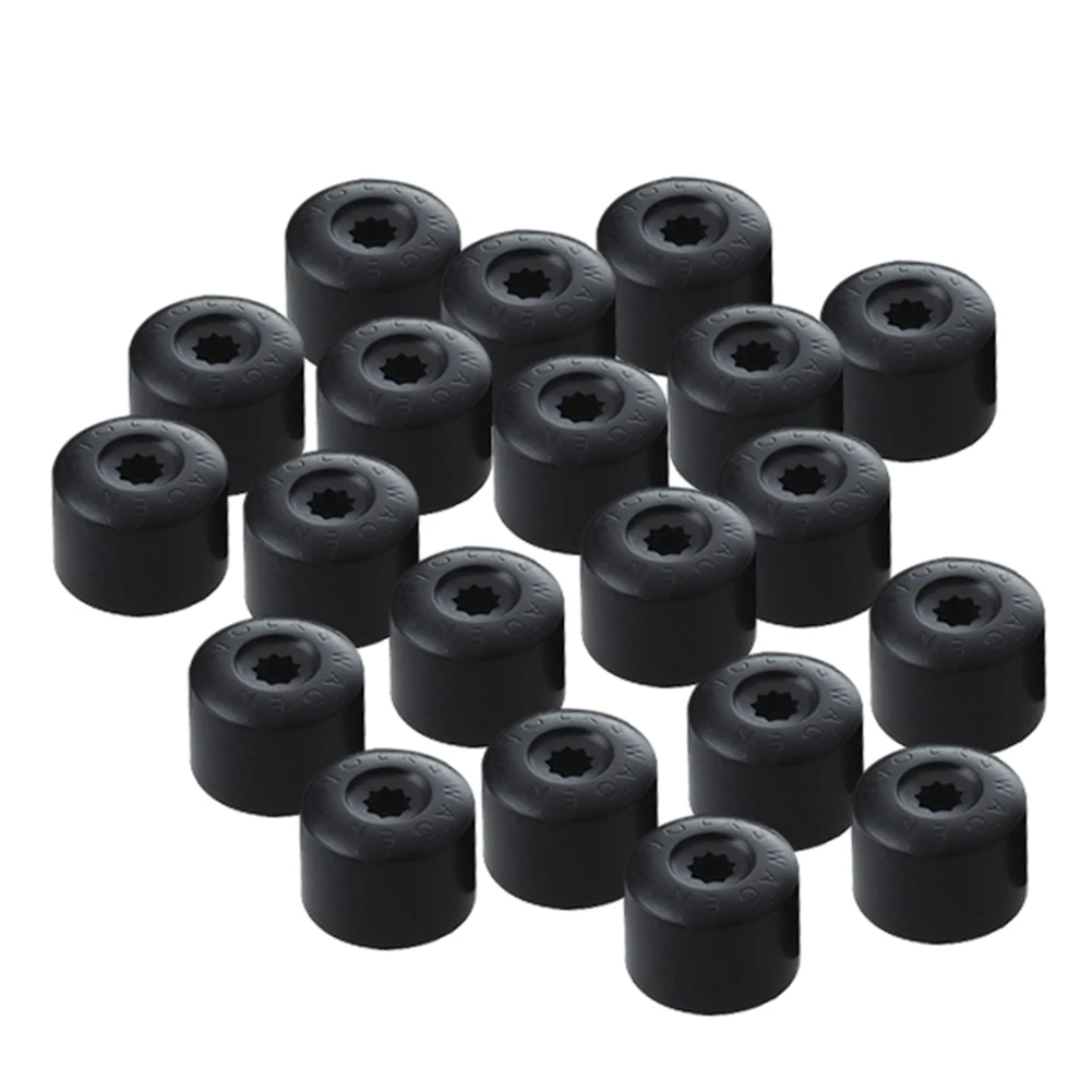20Pcs 17mm Car Screw Cover Hub Nut Caps for New Golf 6 Bora Sagitar Magotan Wheel Screw Cap