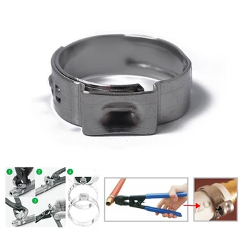 

80pcs/Set Hose Clamp Classification Kit Fuel Line Ear Plus Equipment Parts