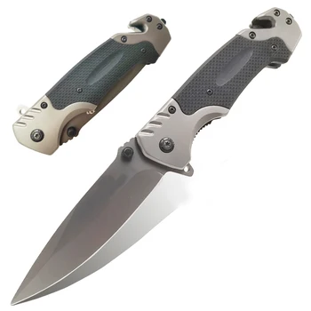 

9" G10 Multi-function Folding Tactical Survival Knives Hunting Camping Blade Multi High Hardness Military Survival Knife Pocket