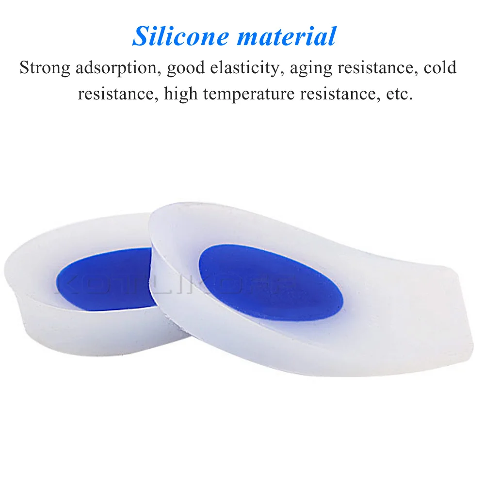 Super Soft Medical Silicone Gel Heel Pad Cushion Calcaneal Spur Heel Spur Shock Absorption Relief Foot Pain Cup Insert