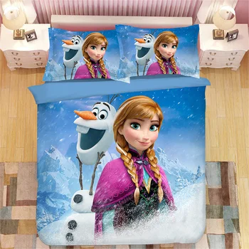 

Disney Frozen Elsa Anna Cinderella Snow White Princess 3D Bedding Set Children's Boy's Girls Duvet Cover Set Bedroom Decor Twin