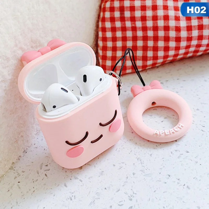 Мягкий силиконовый чехол с милыми животными, наушники для Airpods, Bluetooth, беспроводные наушники, защитный чехол