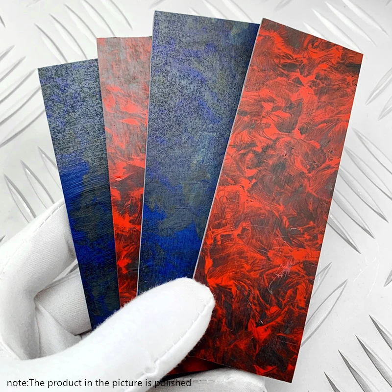 Color Marble Carbon Fiber Knife Handle Patch Material Folding Shank blanks scales DIY Making slabs | Инструменты