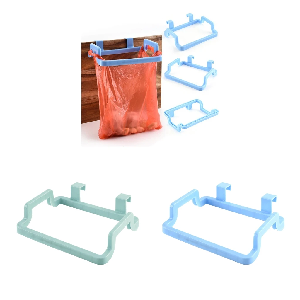 Set of 2 Kitchen Garbage Bag Rack Shelf for Cabinet Doors Cupboards Frame