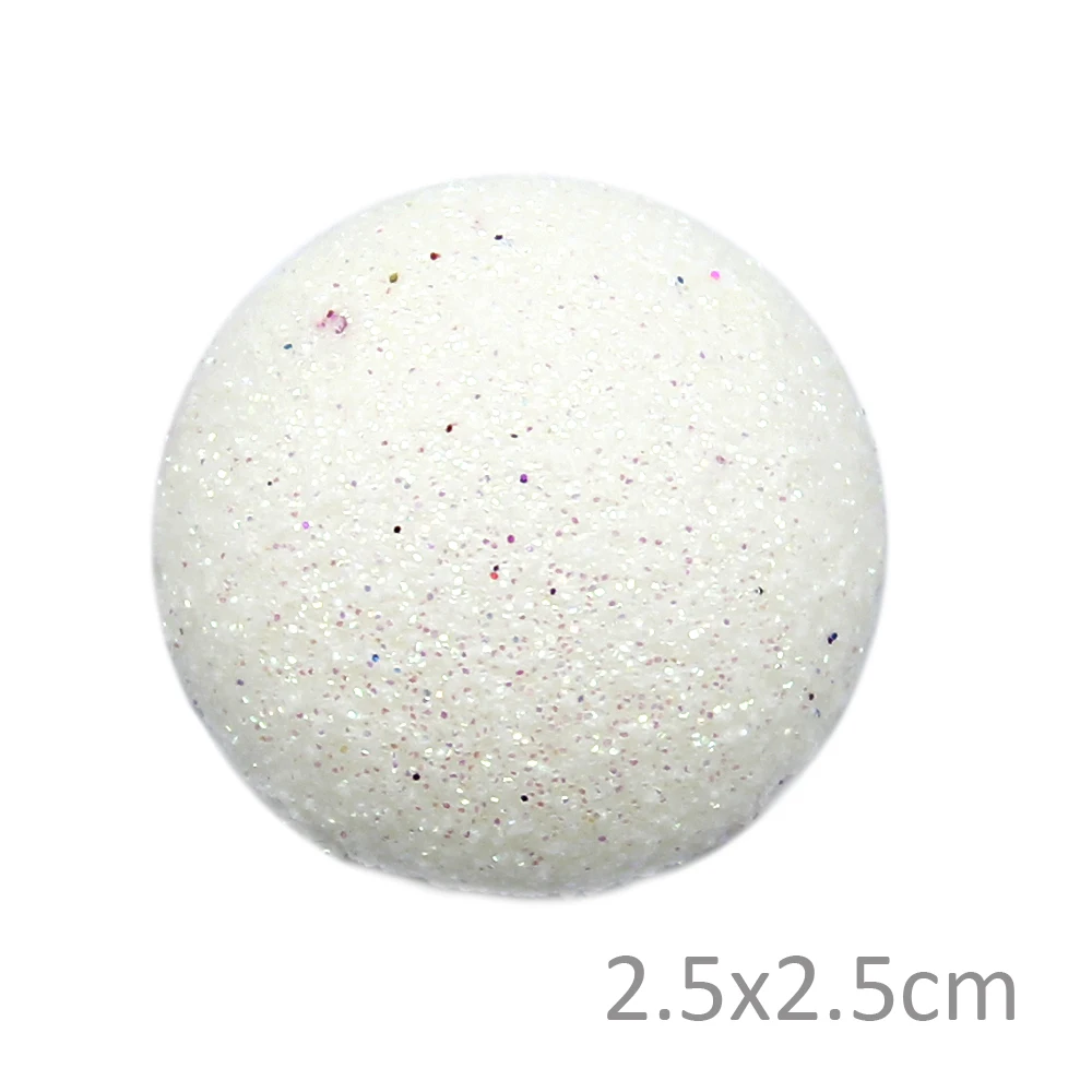 David accessories 25*25*7 мм цветной глиттер полимерные Стразы плоские с оборота, DIY материалы ручной работы для поделок, заколки для волос, аксессуары, 25Yc2394 - Цвет: 181083BG4H23