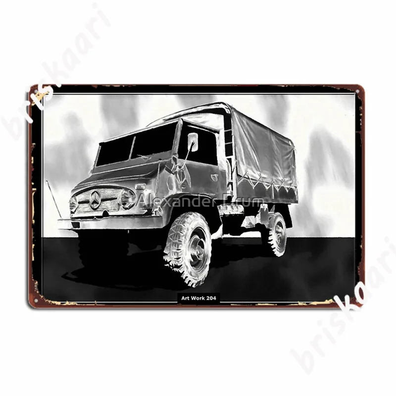 Art Work 204 Unimog Metal Signs Wall Decor Club Bar Custom Mural Tin sign Posters | Дом и сад