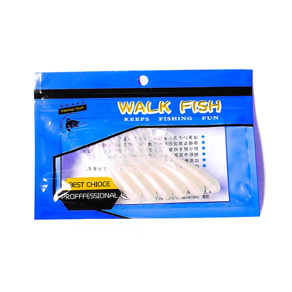 Walk Fish 6 шт./лот 9,5 см 2,3 г мягкие приманки червь рыболовные приманки, Рыбалка Рыба Peche Мягкая приманка воблеры Leurre Souple Isca искусственная 01
