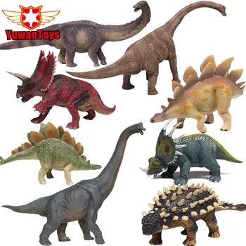 

Jurassic Dinosaur Action Figures Toys Herbivorous Series Trieratops Brachiosaurus Ankylosaurus GK Hand Painted Kids Favorite Toy