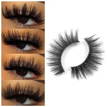 

25mm Mink Lashes Extension 3D Faux Mink Eyelashes Natural 5d For Animal Mink Suit False Protector 10Pairs/Lot Lashes Reusab L8Y1