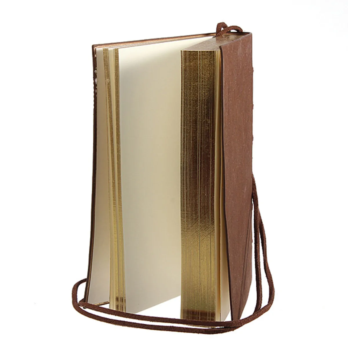Retro Vintage Leather Bound Blank Pages Notebook Note Journal Diary With Key Fashion Accessories Classic
