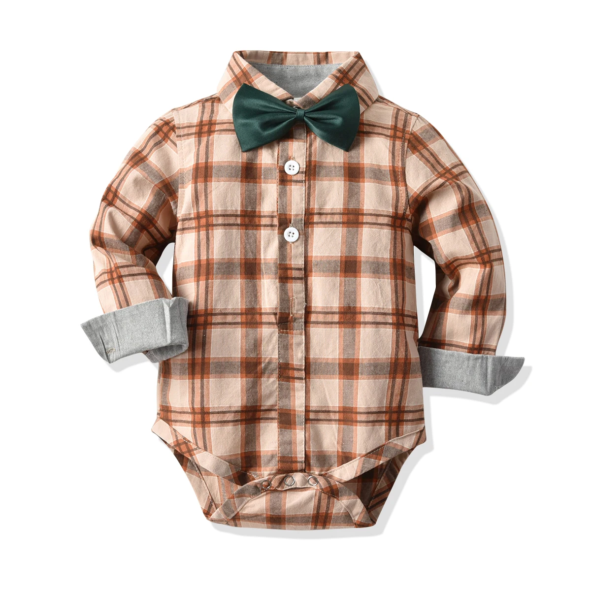 Plaid Lange Hosen Set 0-24Monate Blaward Baby Jungen Kinder Gentleman Anzüge Langarm Bowtie Body Plaid Lange Hosen Set 0-24Monate Blaward Baby Jungen Kinder Gentleman Anzüge Langarm Bowtie Body