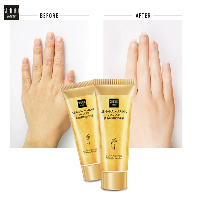 SENANA 24k Gold Hand Cream Hydrating Moisturizing Anti Dryness Skin Whitening Tender Niacinamide Hand Cream Winter 1 SENANA 24k Gold Hand Cream Hydrating Moisturizing Anti Dryness Skin Whitening Tender Niacinamide Hand Cream Winter 2