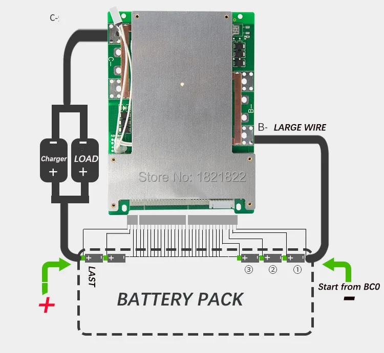 4S 150A BMS 12V Новый LiFePO4 120A/150Aa большой ток PCM для электрического велосипеда