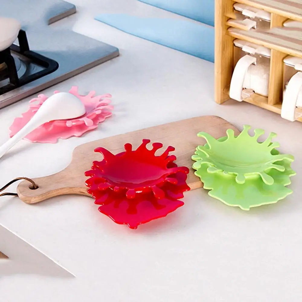 

Multipurpose Heat Resistant Spoon Rest Pad Holder Food Grade Spoon Fork Put Mat Device Kitchen Utensils