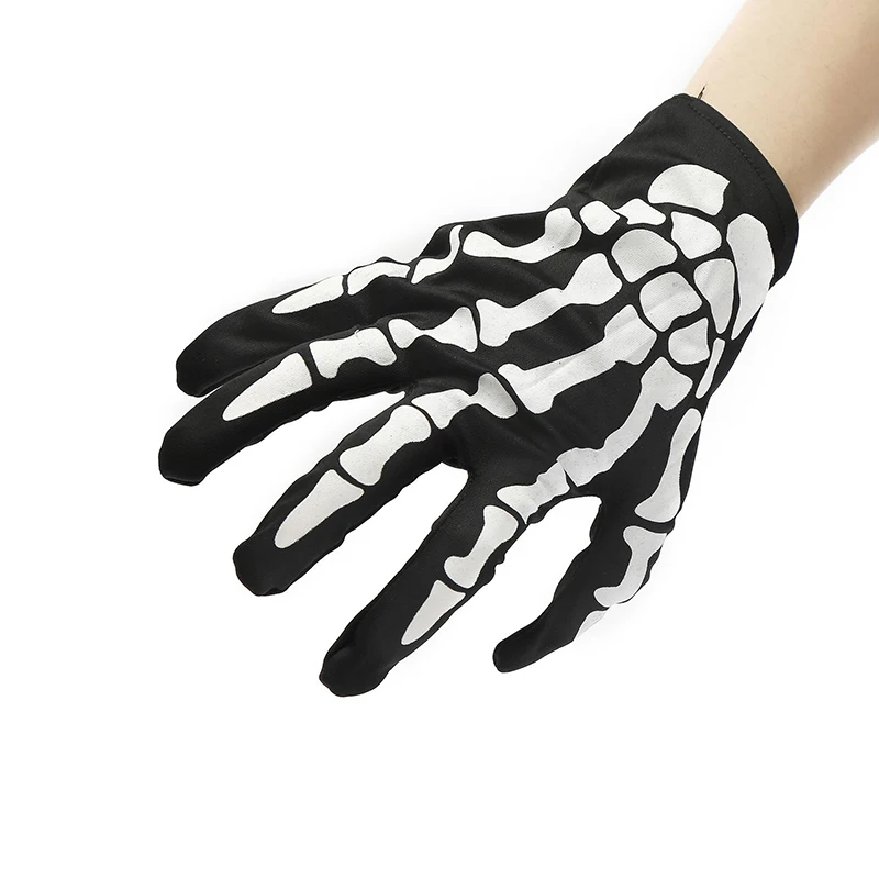 1 Pairs Halloween Women men Gloves Girls Boys Horror Skull Claw Bone Skeleton Gloves Riding Multi Gloves Clothes Accessories Hot hand gloves for men