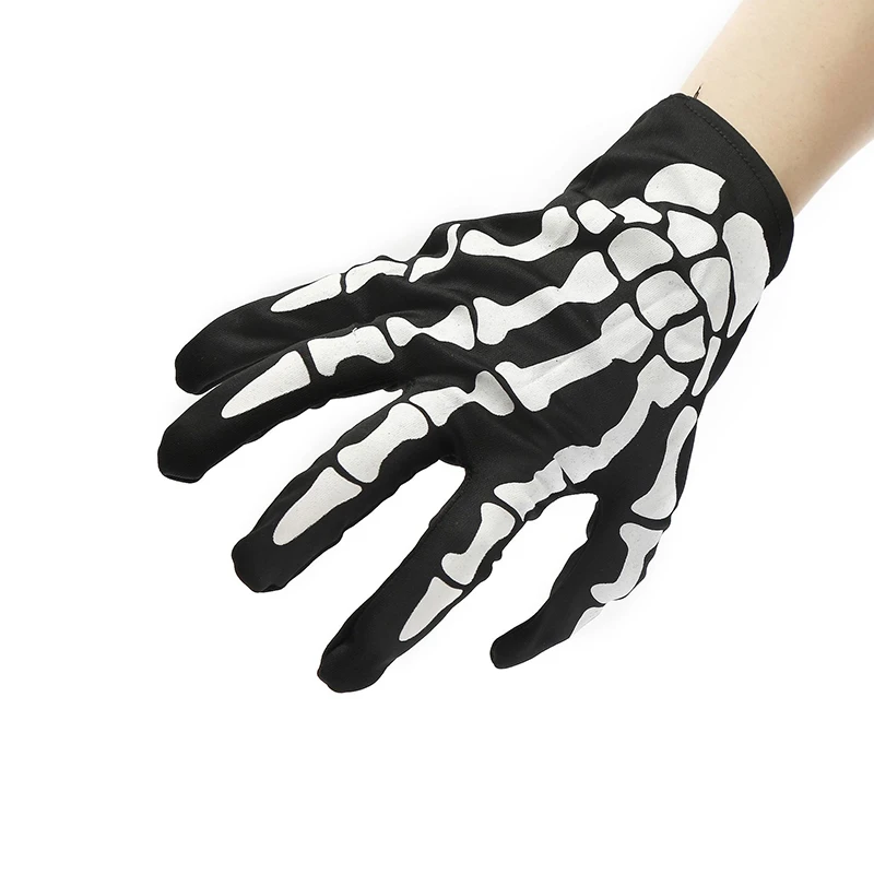 1 Pairs Halloween Women men Gloves Girls Boys Horror Skull Claw Bone Skeleton Gloves Riding Multi Gloves Clothes Accessories Hot hand gloves for men