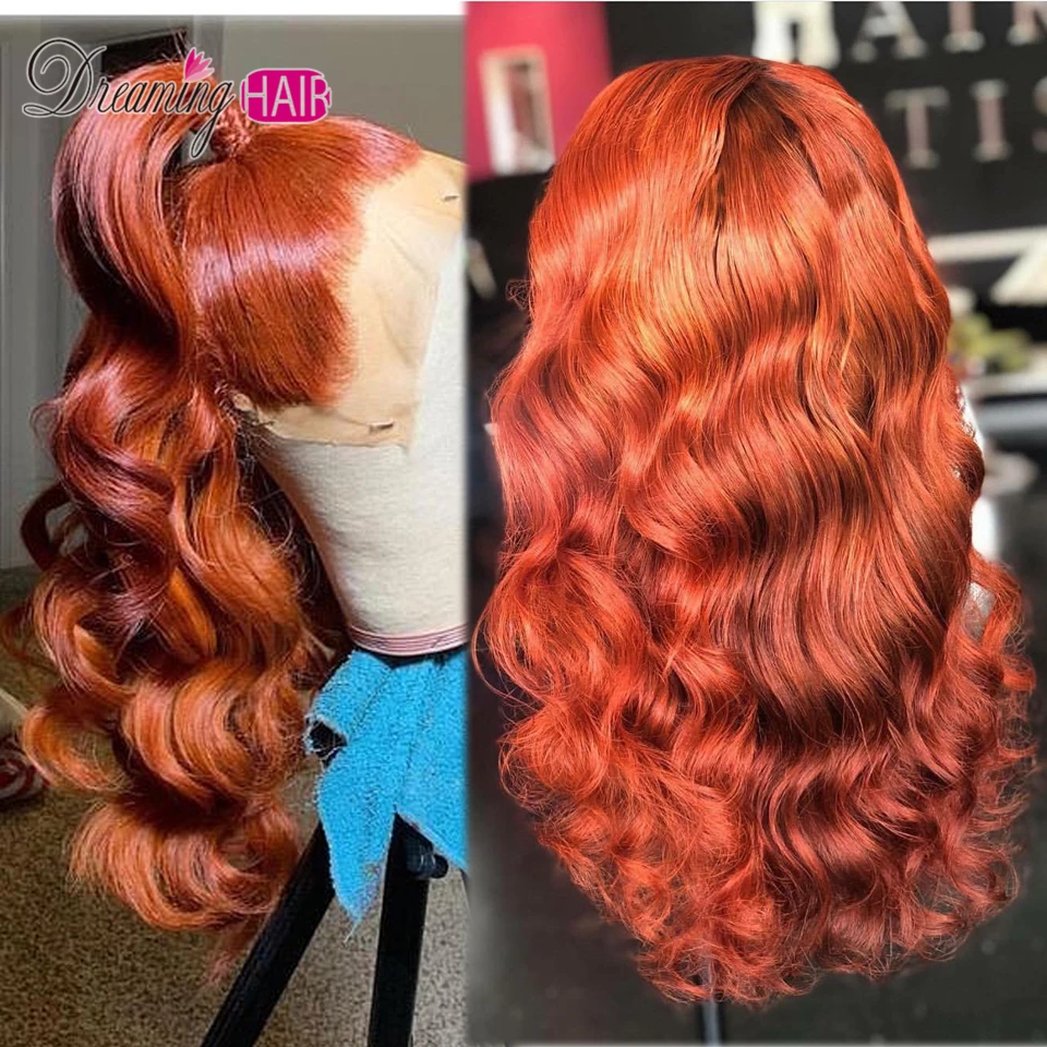 Предварительно выщипанные кленовый красный цвет кружевные передние человеческие волосы парики с детскими волосами для черных женщин бразильские объемные волны Remy человеческие волосы парики