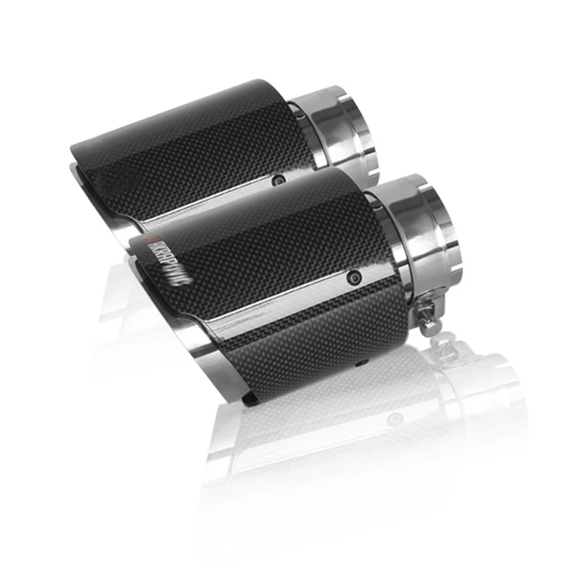 

General Motors Multi-size 101 Single-outlet Stainless Steel Tail Throat Carbon Fiber Smooth Exhaust Pipe Decoration