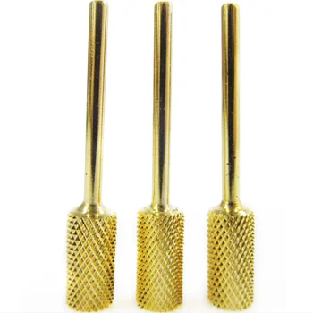

Golden Alloy Nail Drill Bit Electric Manicure Cutter Machine Rotate Remove Head Accessories Nail Art Tools